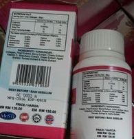 Contoh botol & kotak serbuk kemam