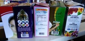 Contoh kotak gloss laminate