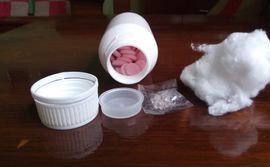 Silika dan kapas disertakan